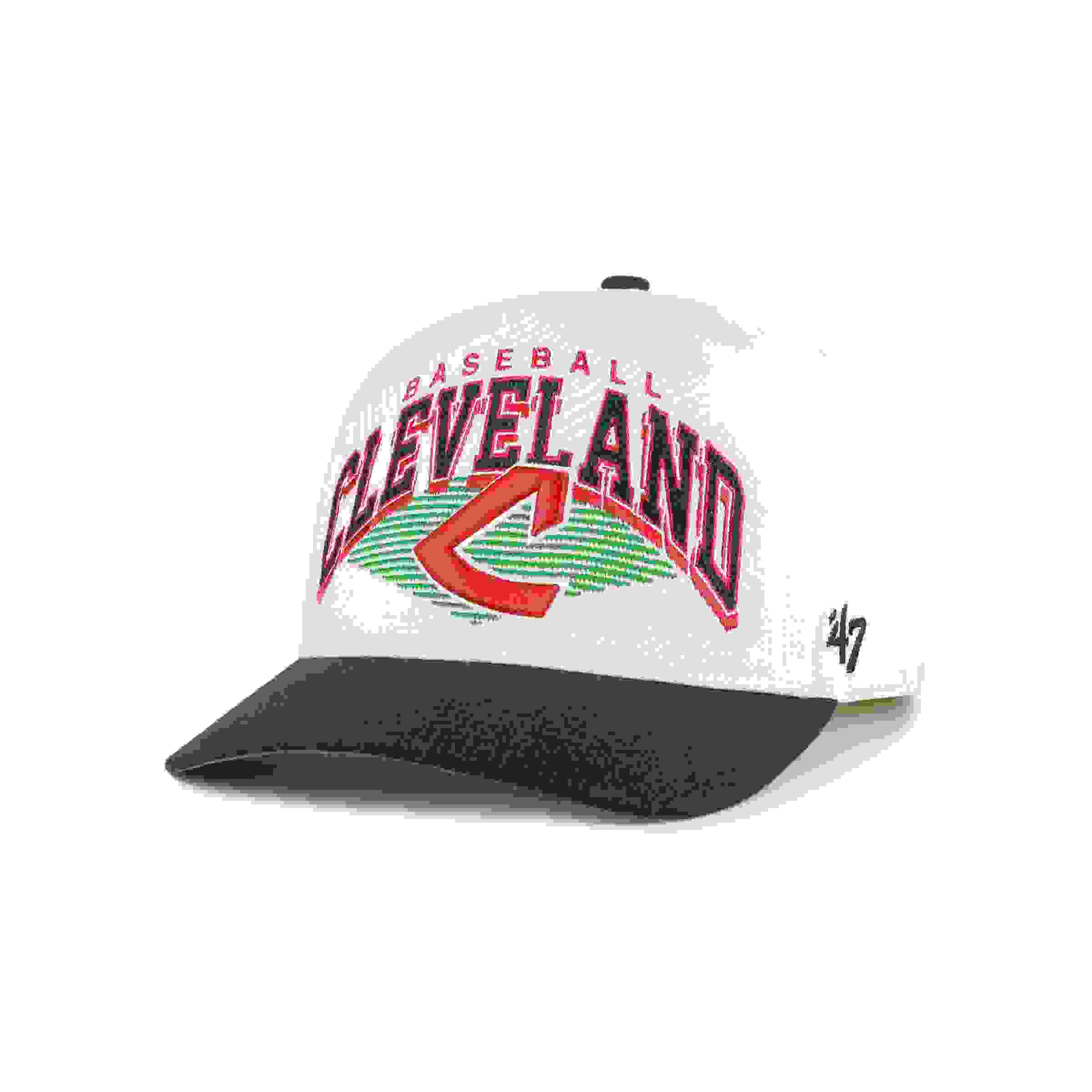 47 Cleveland Guardians Cooperstown Pomona Hitch Natural Snapback Hat